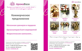 разработка коммерческого предложения – для дилера аромаваз в Ставрополе